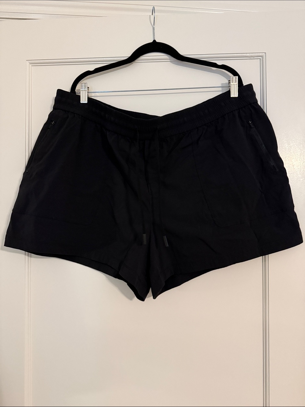 Athleta Black Women's Athletic Drawstring Shorts 2X